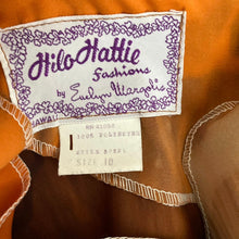 Load image into Gallery viewer, VIntage 1970s Hilo Hattie by Evelyn Margolis Brown Mini Dress
