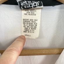Load image into Gallery viewer, Funky 80s Black and white Polo Style Blouse
