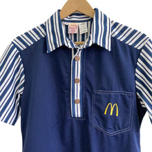 Load image into Gallery viewer, Vintage Navy Blue 1970s McDonald&#39;s Uniform Shirt
