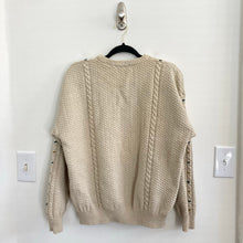 Load image into Gallery viewer, Vintage Beige Claiborne Cotton Sweater
