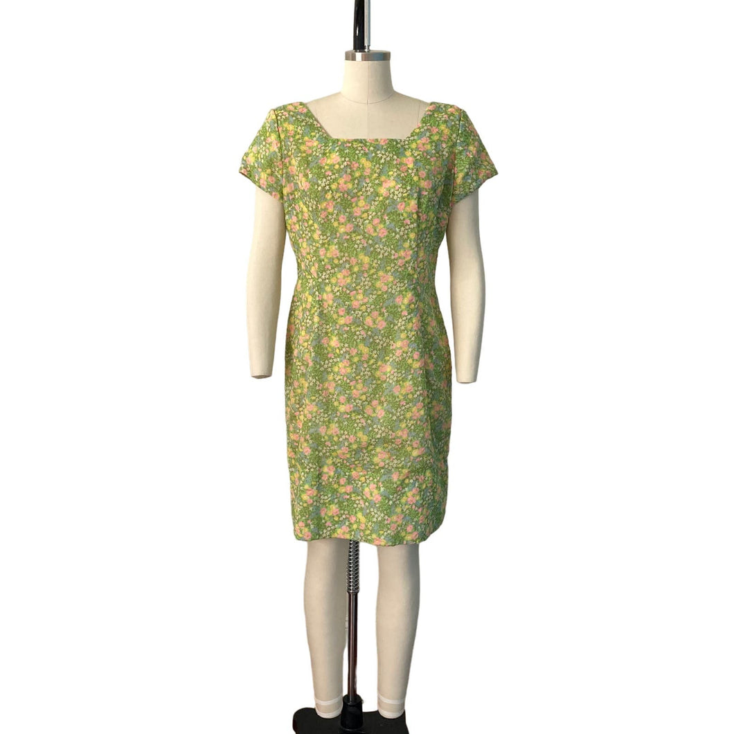 1960s Mod Floral Dress