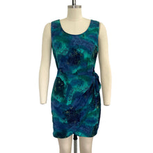 Load image into Gallery viewer, Vintage All That Jazz Tropical Faux Wrap Mini Dress
