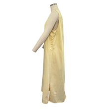 Load image into Gallery viewer, Vintage Expressions Pastel Yellow Jumper Maxi Dress
