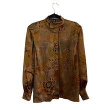 Load image into Gallery viewer, 1980s Brown Escada by Margaretha Ley Silk Blouse
