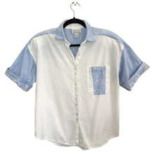 Load image into Gallery viewer, Retro 80s Colorblock Button Up Shirt
