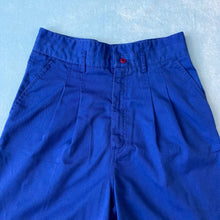 Load image into Gallery viewer, Vintage High Waisted Royal Blue Shorts
