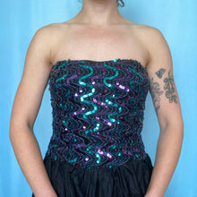 Load image into Gallery viewer, Vintage 80s Sequin Prom Dress
