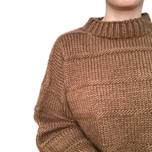 Load image into Gallery viewer, Handmade Chunky Knit Cropped Sweater
