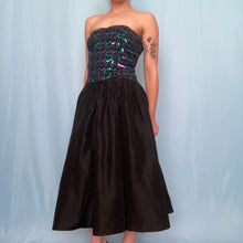 Load image into Gallery viewer, Vintage 80s Sequin Prom Dress
