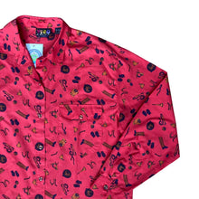 Load image into Gallery viewer, Red Novelty Equestrian Blouse
