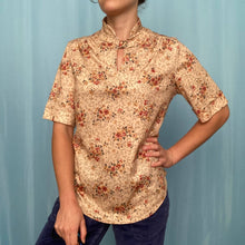 Load image into Gallery viewer, Vintage Floral Keyhole Shirt
