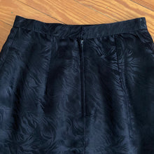 Load image into Gallery viewer, Vintage Black Silk Mini Skirt
