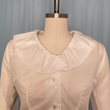 Load image into Gallery viewer, Vintage White Ruffle Blouse
