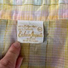 Load image into Gallery viewer, Vintage Yellow Ruffle Plaid Button Up Shirt
