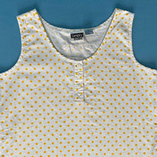 Load image into Gallery viewer, Vintage Yellow Polka Dot Tank Top
