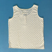 Load image into Gallery viewer, Vintage Yellow Polka Dot Tank Top
