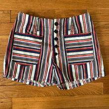 Load image into Gallery viewer, 1960s Striped Short Shorts
