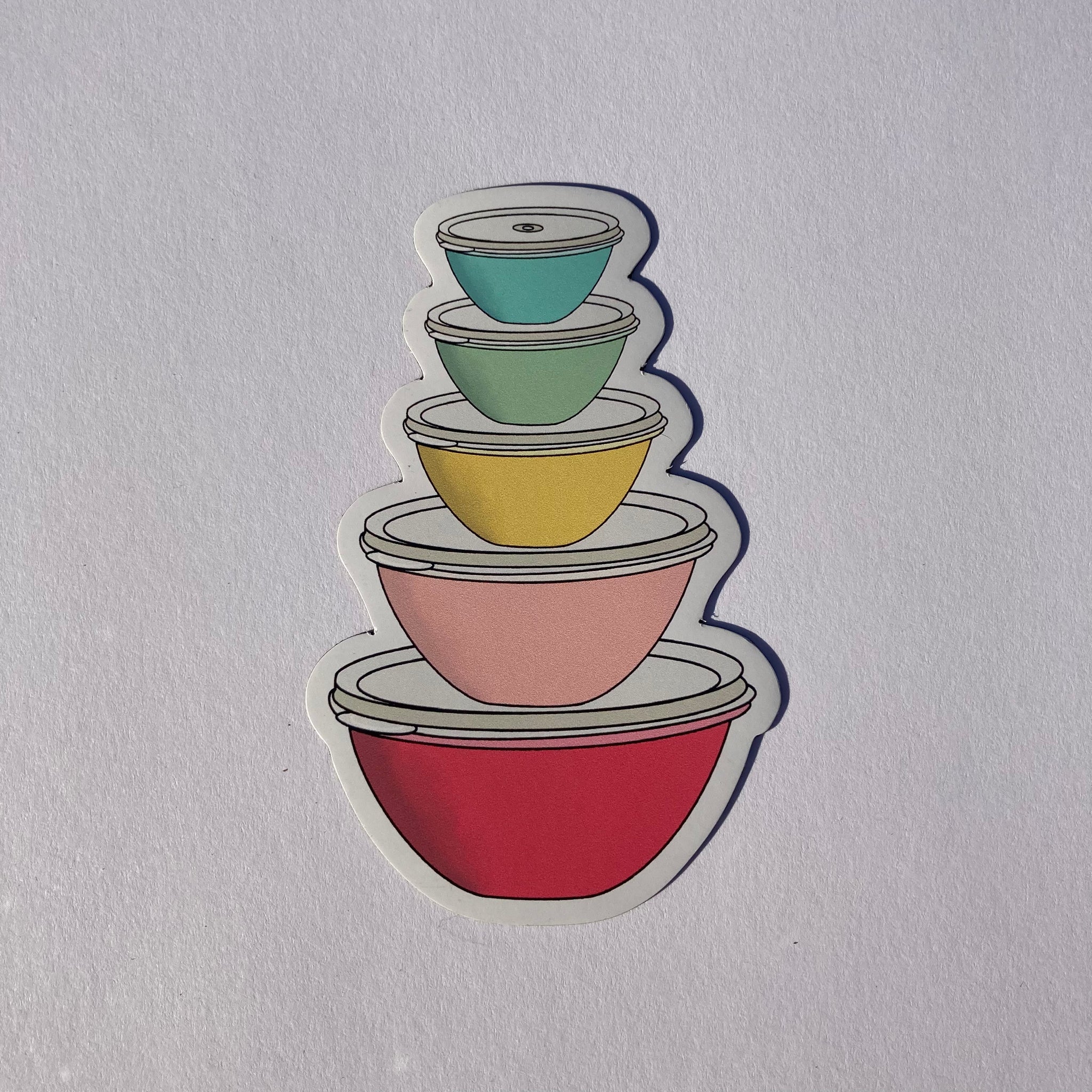 Vintage Pastel Tupperware Wonderlier Bowls Sticker – The Bullish Store