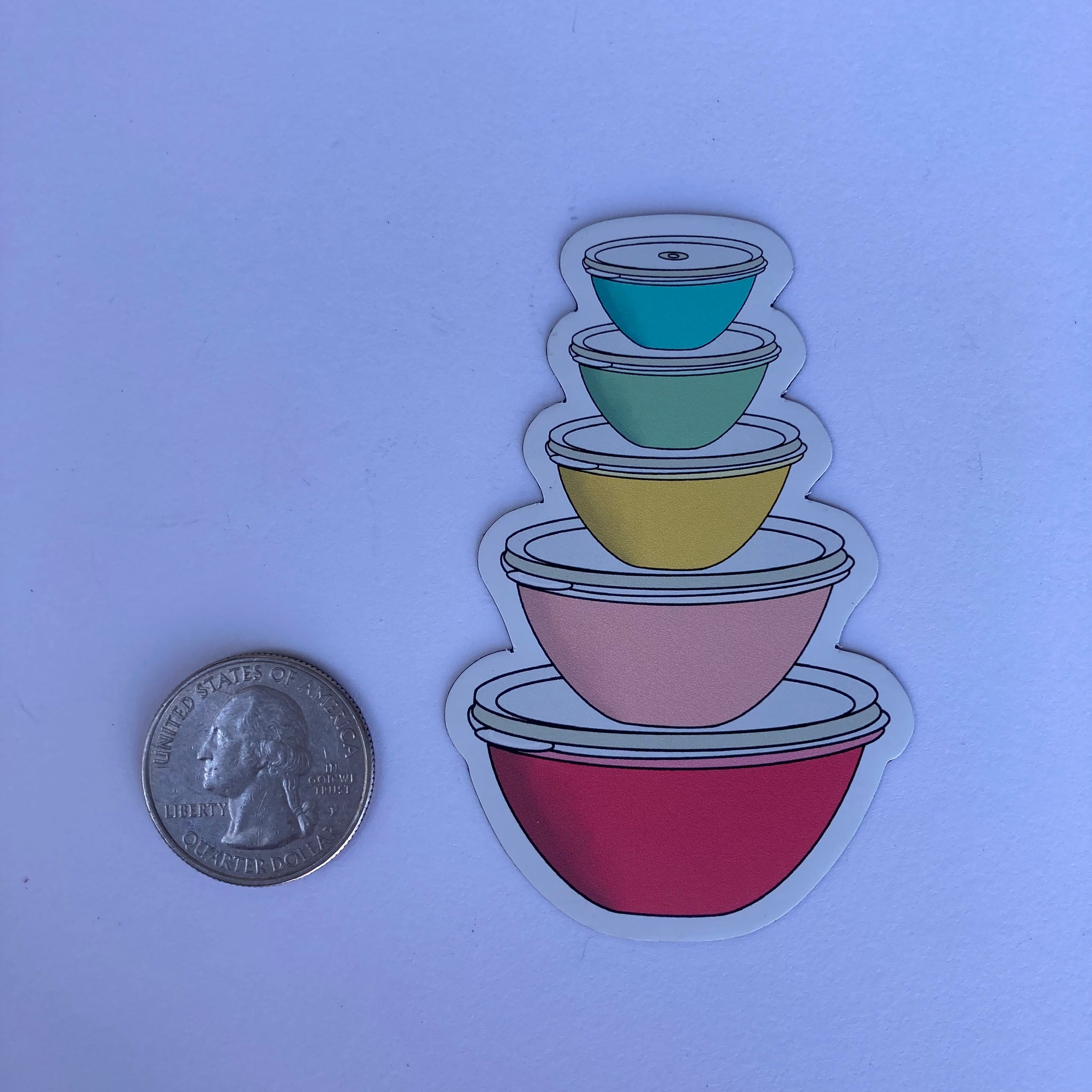 Vintage Pastel Tupperware Wonderlier Bowls Sticker – The Bullish Store