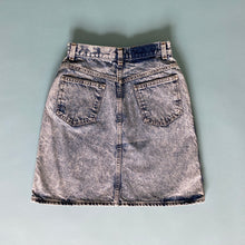 Load image into Gallery viewer, 90s Acid Washed Mini Skirt
