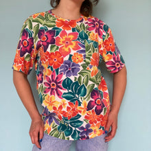 Load image into Gallery viewer, Vibrant Vintage Floral T-Shirt
