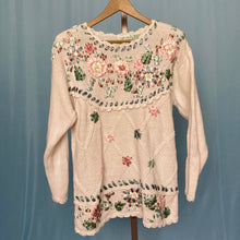 Load image into Gallery viewer, Vintage Cottage Embroidered Sweater
