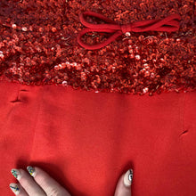 Load image into Gallery viewer, Vintage Red Sequin Party Dress
