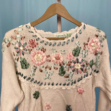 Load image into Gallery viewer, Vintage Cottage Embroidered Sweater
